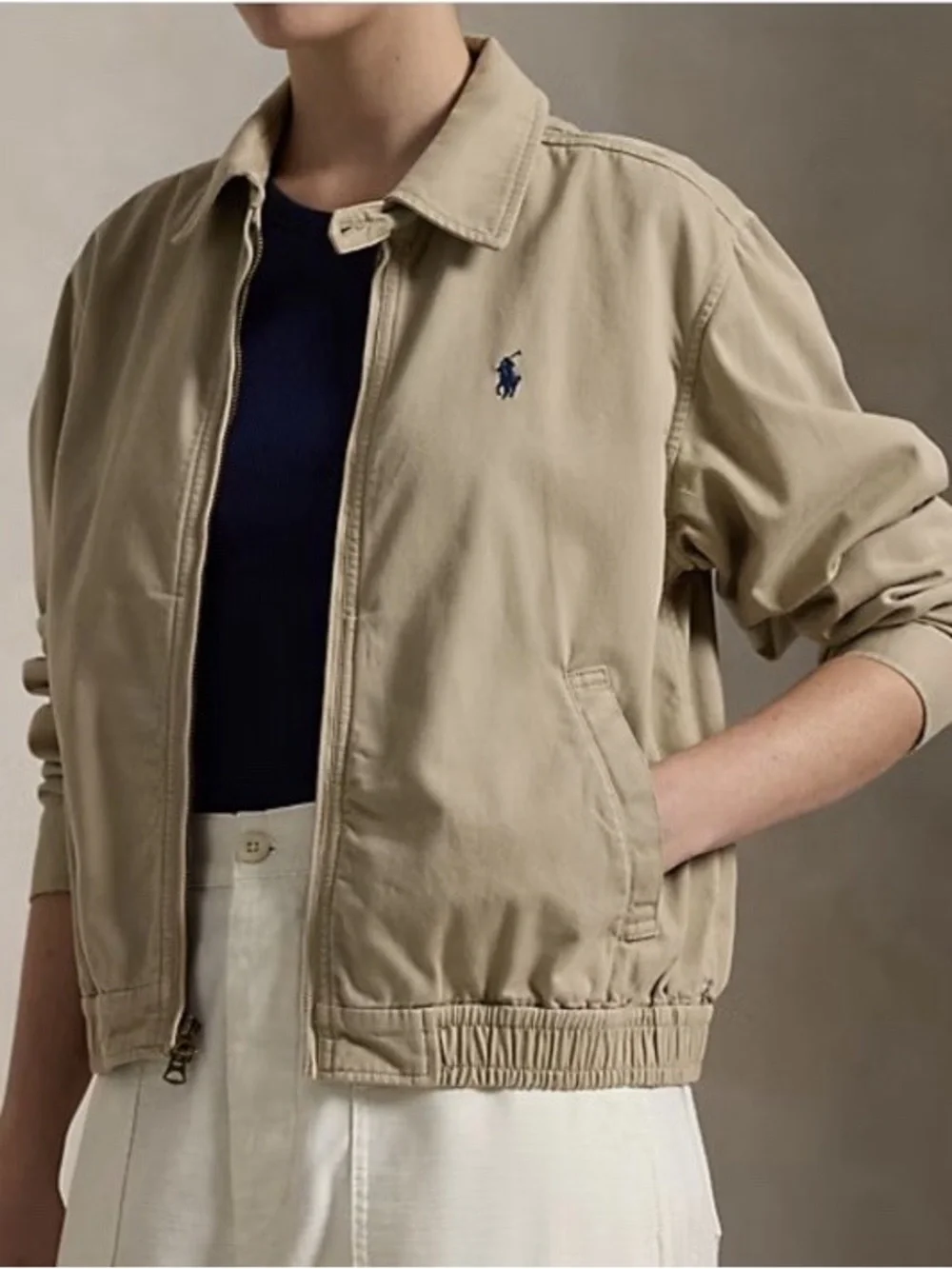 Polo Ralph Lauren women’s cotton twill jacket khaki